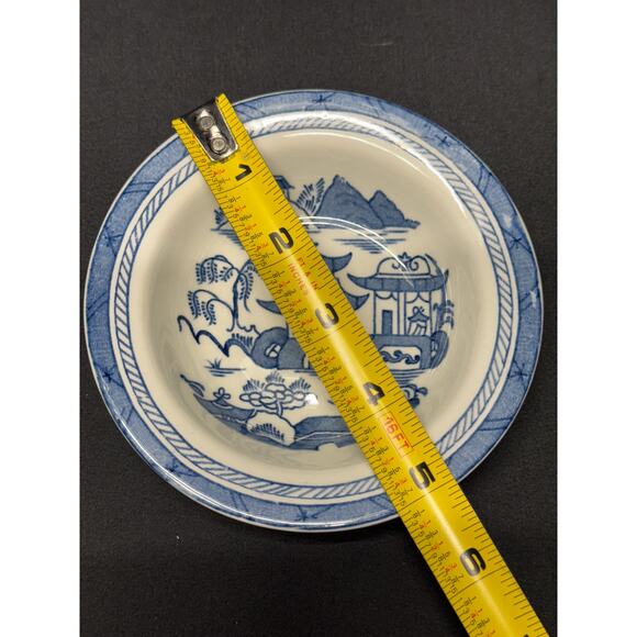 Vintage Woods Ware Blue and White Canton Pattern Dish Set – England - Picture 10 of 13